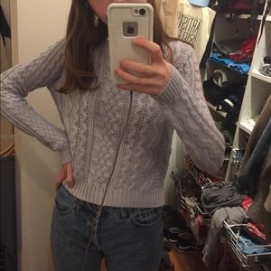 Cable knit sweater